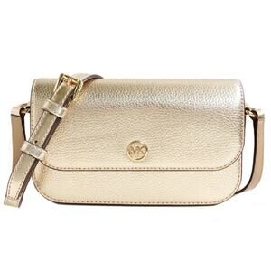 Michael Kors Jet Set Travel matalic leather crossbody
